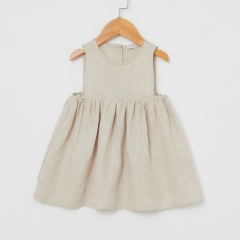 Baby girl linen beach dress