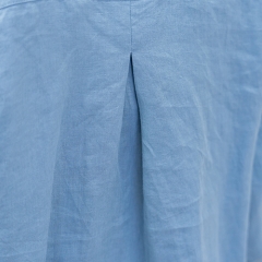 sky blue women linen shirt