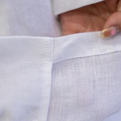 white women linen shirt pajamas set