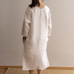 white full size woman dress