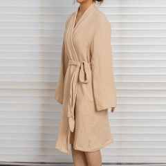 Brandy linen robe