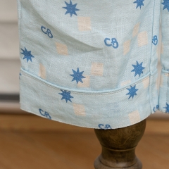winter sun printed logo kids linen pants