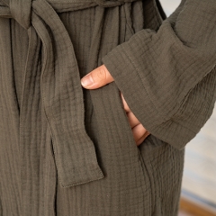 Judge gray linen robe