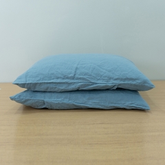 Air Superiority Blue linen duvet cover set