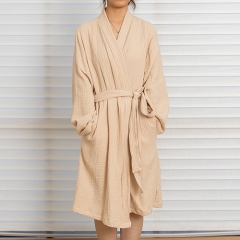 Brandy linen robe
