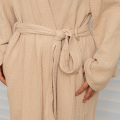 Brandy linen robe