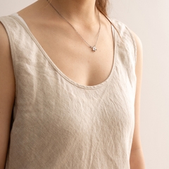 natural low neck dress woman dress