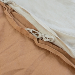 Light taupe linen duvet cover set