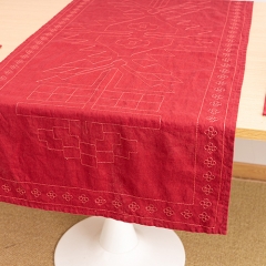 Danxia linen table runner