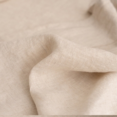 natural round linen table cloth set