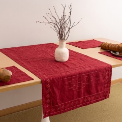 Danxia linen table runner