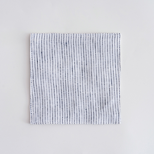 Thin stripe linen bar cocktail napkin