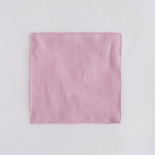Pink linen bar cocktail napkin