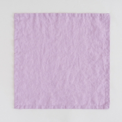 light purple solid linen napkin
