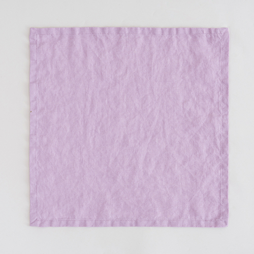 light purple solid linen napkin