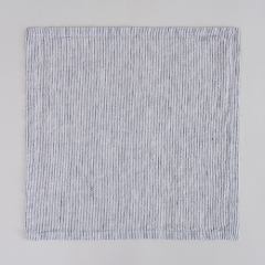 thin stripe linen table napkin