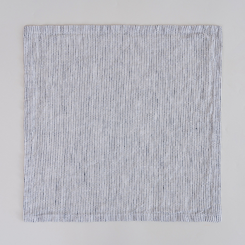 thin stripe linen table napkin