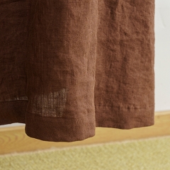 coffee v neck woman dress