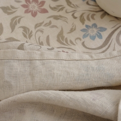 floral printed linen table cloth set