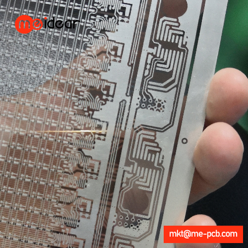 Transparent pcb board for led lighting