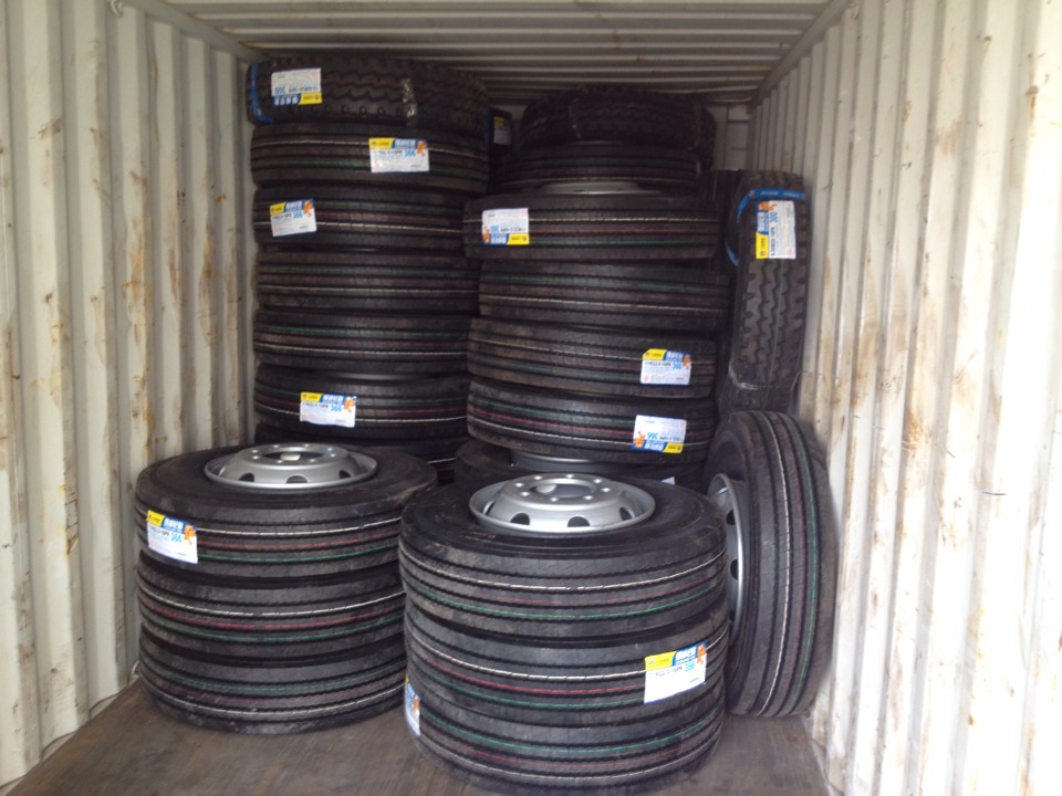 Container loading for truck tires & wheels customers from Philippines
