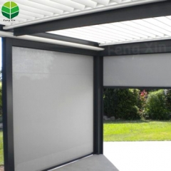 New Design Automatic Outdoor Aluminium Waterproof Zip Track Roller Blinds and zip screen
