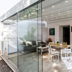 High Performance Tempered Glass Aluminium Doors Modern Design Aluminium Sliding Door