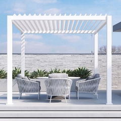 Fashion Design Sun Shading Louvre Rainproof Outdoor Pergola Roof Louver