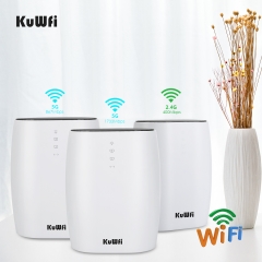 KuWFi Whole Home Mesh WiFi System 3-Pack AC3600 High Speed Seamless Roaming WiFi Network Dual Band 2.4G&5.8G Router
