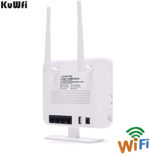 Dykker gøre det muligt for Køre ud KuWFi 4G LTE Mobile WiFi Hotspot Unlocked Travel Partner Wireless 4G Router  with SIM Card Slot Support B1/B3/B5/B7/B8/B20 Perfectly with Home/Office
