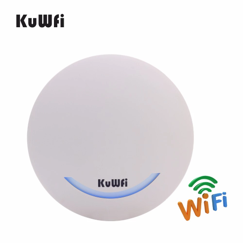 1200Mbps Ceiling Wireless AP 11ac 2.4Ghz&5.8 Ghz Ceiling-mounted AP Router Access Point WiFi Repeater Extender with POE Adapter