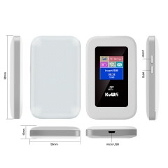 KuWFi 4G Portable WiFi Router 150Mbps Mobile Hotspot4G Car Wi-fi Router