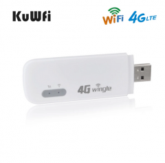 KuWFi Mini Mobile 4G LTE Hotspot Router USB Modem Dongle Unlocked Sim Card