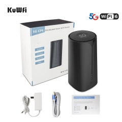 KuWFi 5G CPE Router 1200Mbs WiFi6 VPN External Signal Smartphone Global Unlocked wifi Router