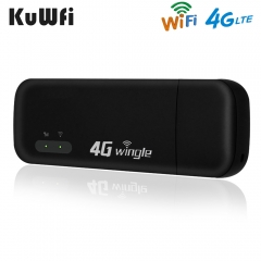 KuWFi 4G Modem WIFI Router USB Dongle LTE CAT4 up to 150Mbps Sim Card For Travel
