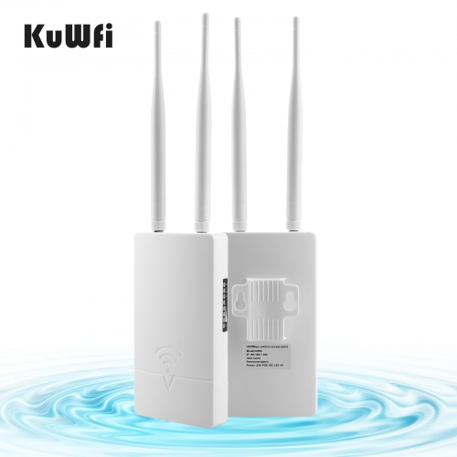 KuWFi Point d'accès WiFi 6 Gigabit Dual Band WiFi 6, Point d'accès WiFi  Extérieur, Point d'accès PoE, Borne WiFi Amplificateur WiFi, 1800Mbps, 2,4  GHz/5 GHz