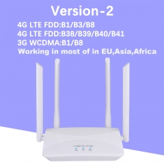 KuWFi 4G LTE CPE Router 150Mbps 3G/4G SIM RJ45 WAN LAN Modem Support 10 Devices