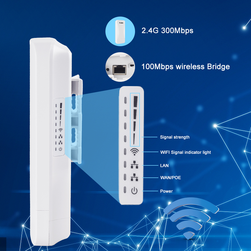 Kuwfi Km Wireless Bridge G Mbps Outdoor Cpe Ap Repeater Point To Point Wireless Bridge