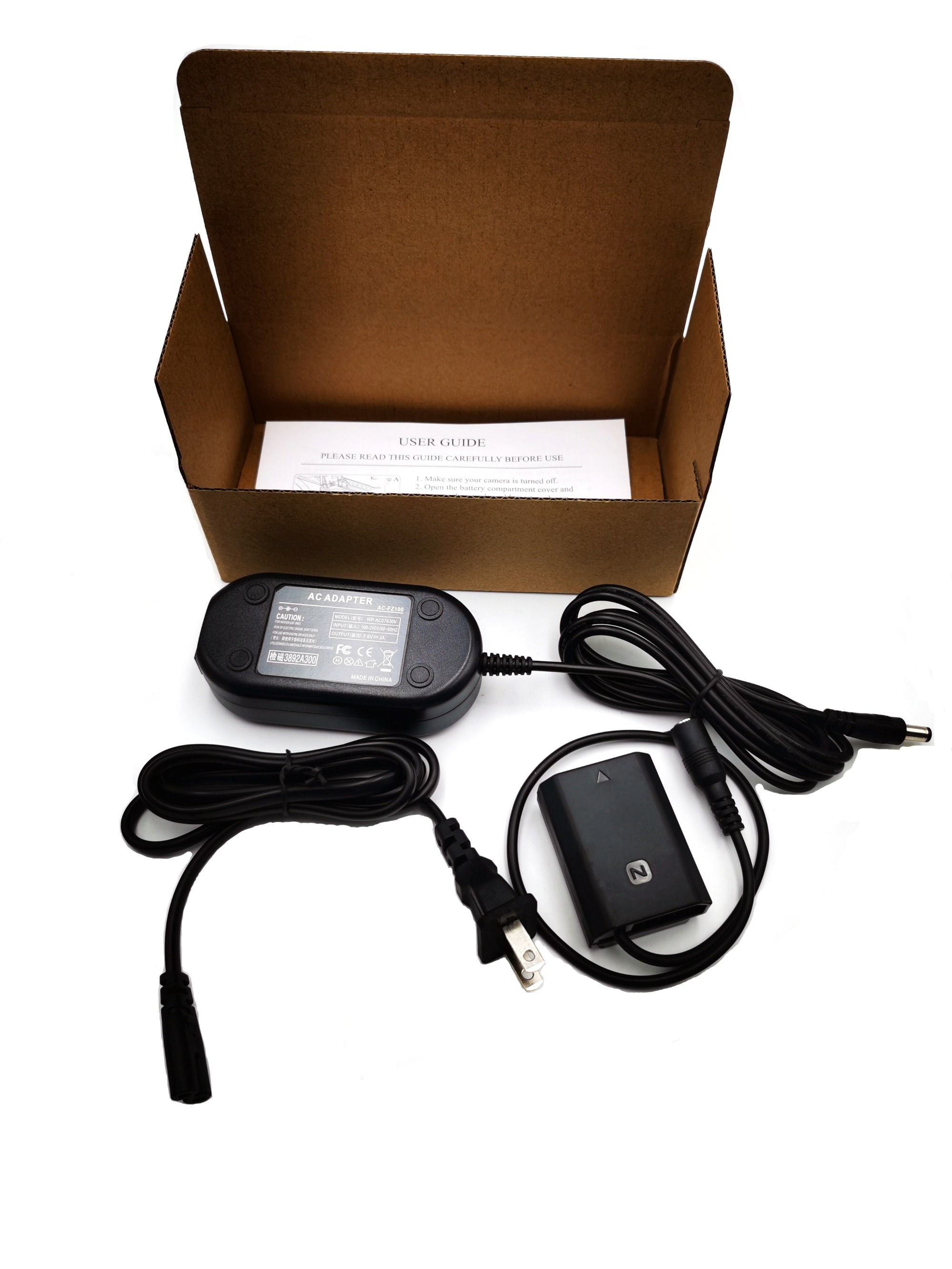 NPFZ100 AC Power Adapter Kit for Sony BCQZ1 Battery Charger and Alpha