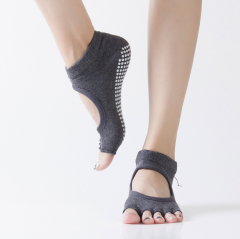 Best knitted toeless anti slip yoga pilates socks kids yoga socks grip socks