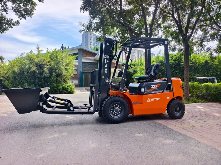 HITOP 1 Unit CPCD20 Diesel Forklift with Bucket Exported to Argentina