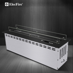 ElecFire Indoor Smart&Mechanical Bio Ethanol Electronic Burner Fireplace EF-II-72B1 and Firebox