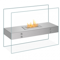 Free standing portable bioethanol fireplace