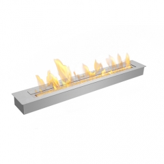 Biothanol burner for custom fireplace