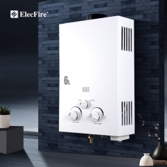 ElecFire 6~20L Gas Water Heater Household Bath Natural Liquefied Gas Strong Exhaust Thermostat Gas Flue JSD12-6B1