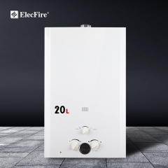 ElecFire 6~20L Gas Water Heater Household Bath Natural Liquefied Gas Strong Exhaust Thermostat Gas Flue JSD12-6B1