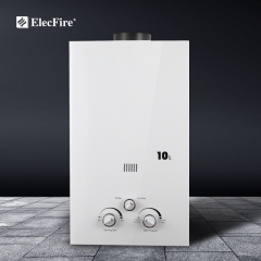 ElecFire 6~20L Gas Water Heater Household Bath Natural Liquefied Gas Strong Exhaust Thermostat Gas Flue JSD12-6B1