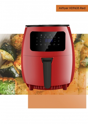 Air fryer 4.5L, LCD digital touch screen control healthy cooker