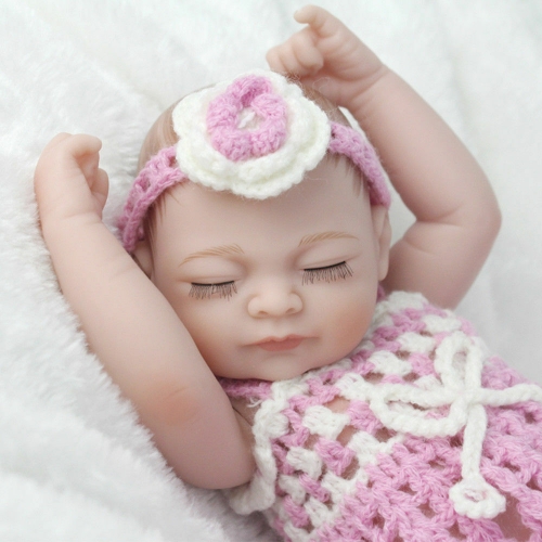 10" Baby Girl Reborn Dolls Full Body Silicone Vinyl Newborn Doll Washable Huggable