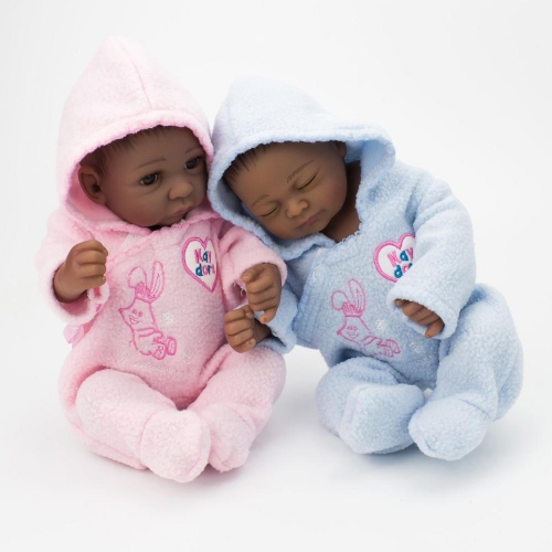 10 Twins Preemie Reborn Dolls Afican American Boy And Girl